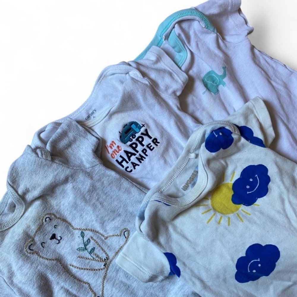 Baby Short Sleeve Bodysuit Bundle Size 3 Months Unisex